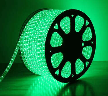 100M Green Strip Light 220V
