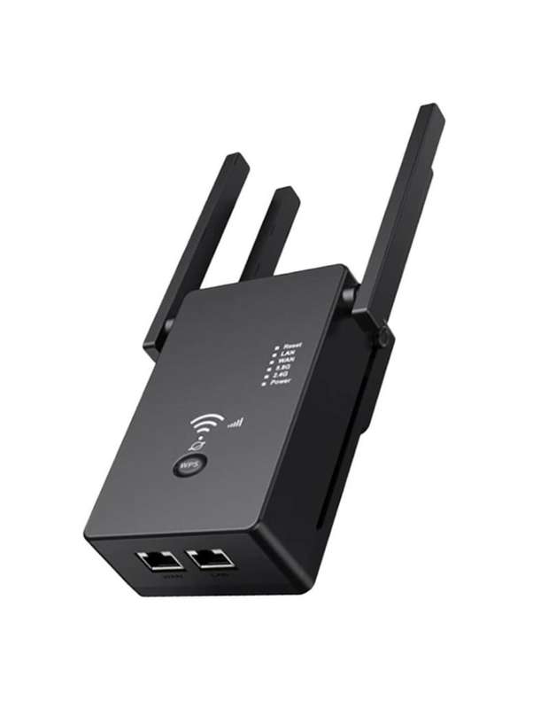 1200Mbps Wireless WiFi Range Extender Repeater-Q-W012 AC Duo-Bands 2.4/5ghz -Black