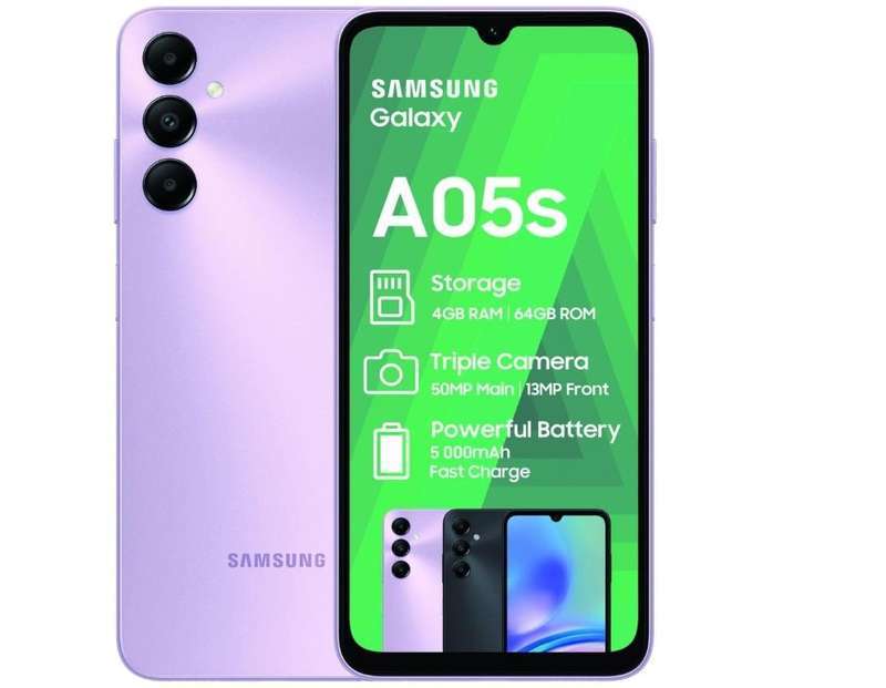 Samsung Galaxy A05s 128GB LTE Dual Sim - Light Violet