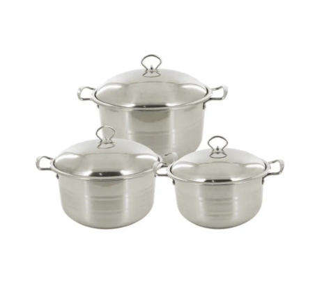 6 Piece Stainless Steel High Quality Cookware