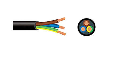 Cabtyre Cable 2.5mm x 3 Core Black-100m