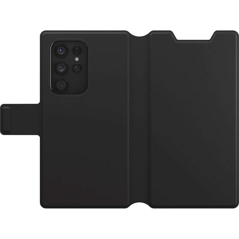 Otterbox Phone Case - Strada Via Series - Black - compatible with Samsung Galaxy S22 Ultra