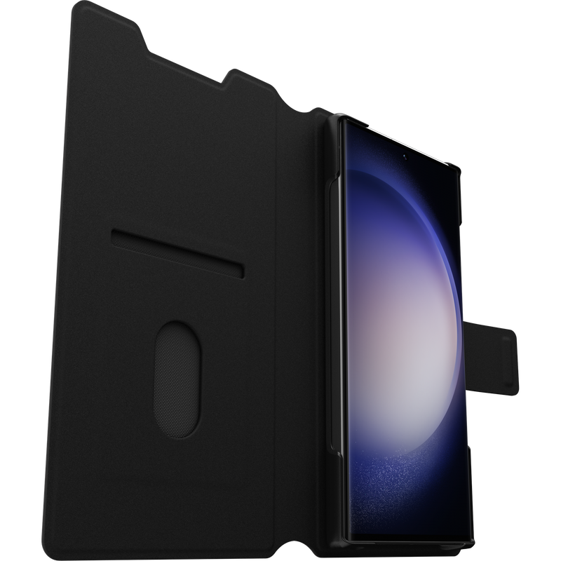 Otterbox Phone Case - Strada Via Series - Black - compatible with Samsung Galaxy S23 Ultra