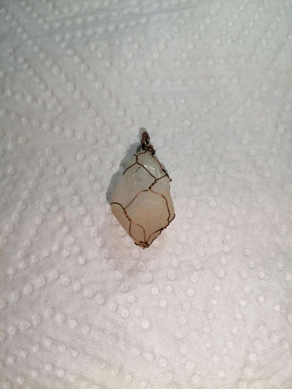 Clear quartz pendant