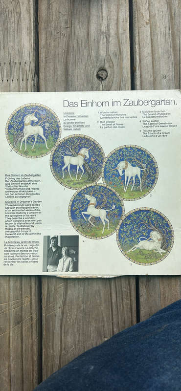Stunning Pristine Hutschenreuther Unicorn Plate Set (5) - Dreamer's Garden