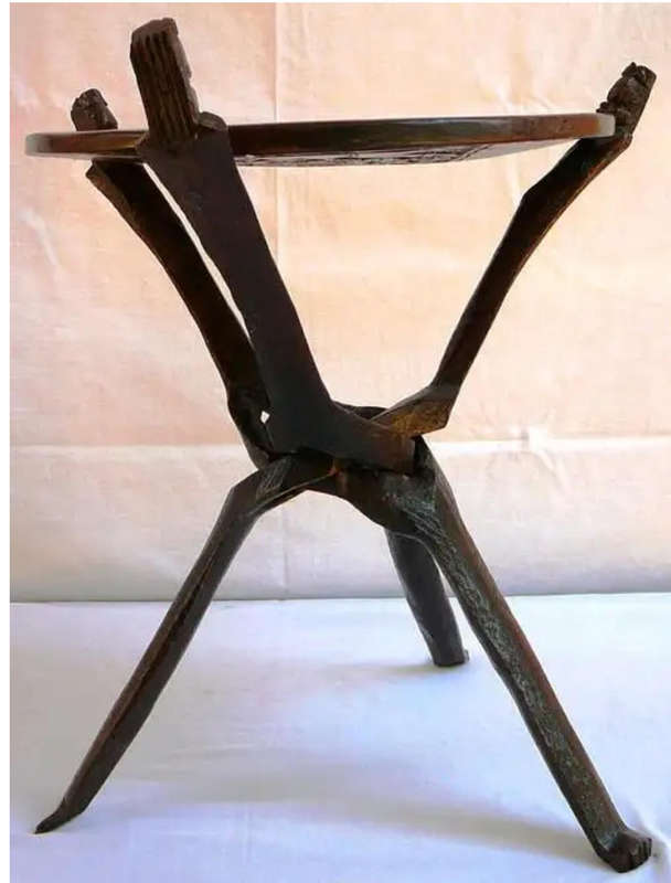 Table top for African 3 legged table