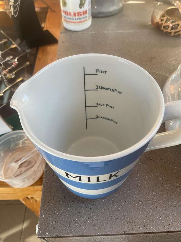 TG Green Cornishware Milk Jug