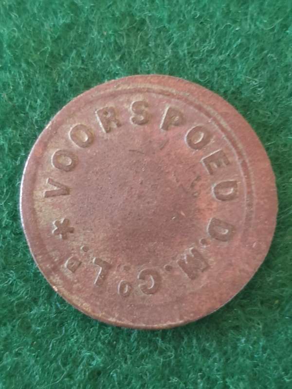 9 x Tokens (incl. antique Voorspoed Mines and Boksburg Tramways tokens)