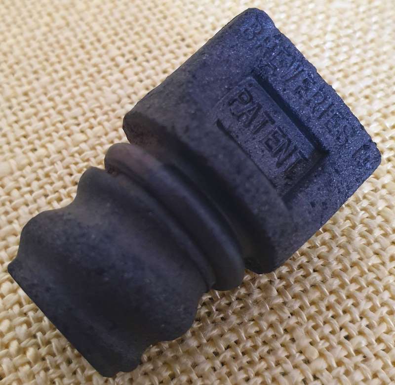 10 x Very old ebonite/vulcanite bottle screw caps