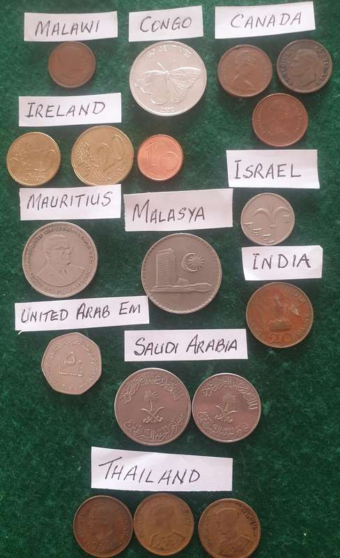 18 coins from various countries #12