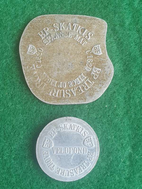 9 x Tokens (incl. antique Voorspoed Mines and Boksburg Tramways tokens)