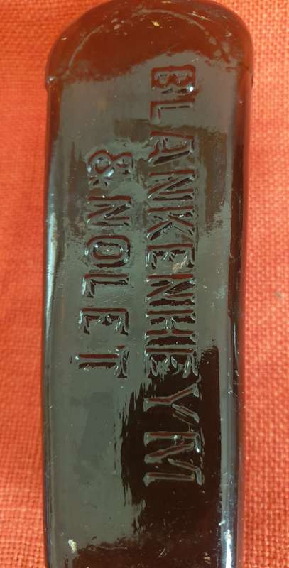 Antique Blankenheym gin bottle