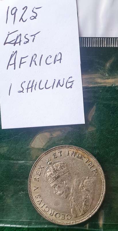 Antique East Africa one shilling (1925)