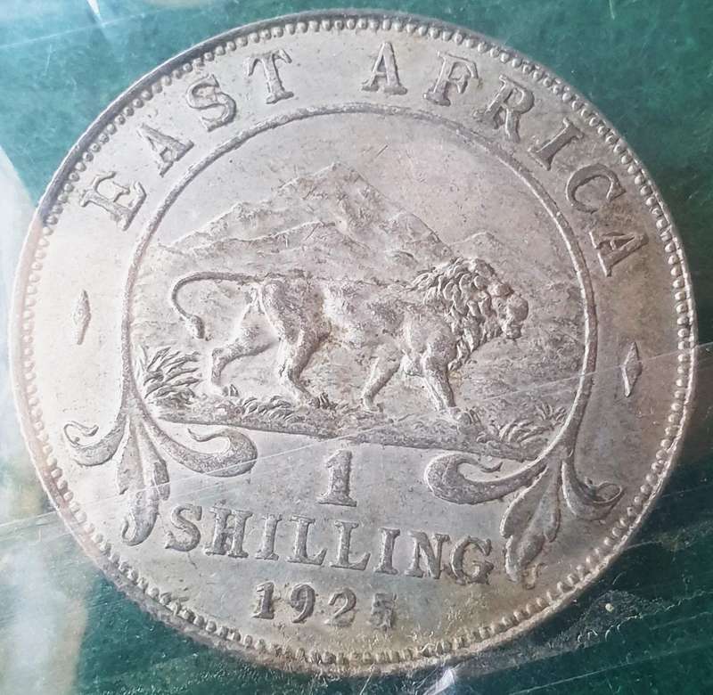 Antique East Africa one shilling (1925)