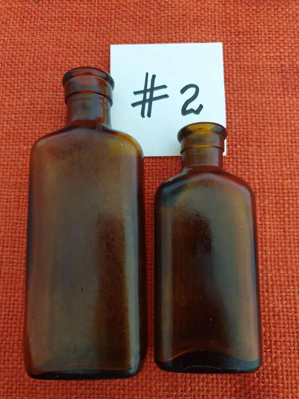 4 x vintage brown Poison/Vergif bottles #2