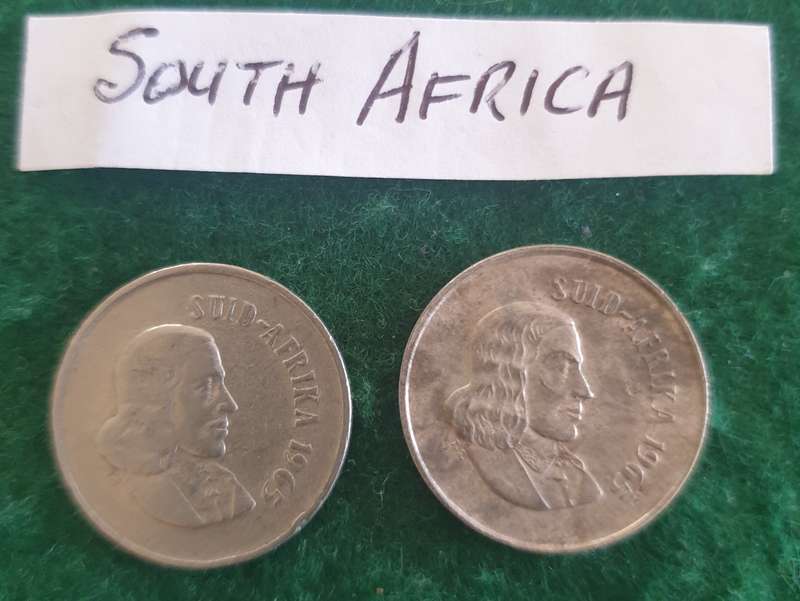 13 x South African 10c coins (mostly 1965)
