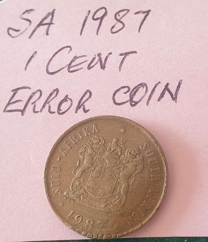 Error coin: SA one cent