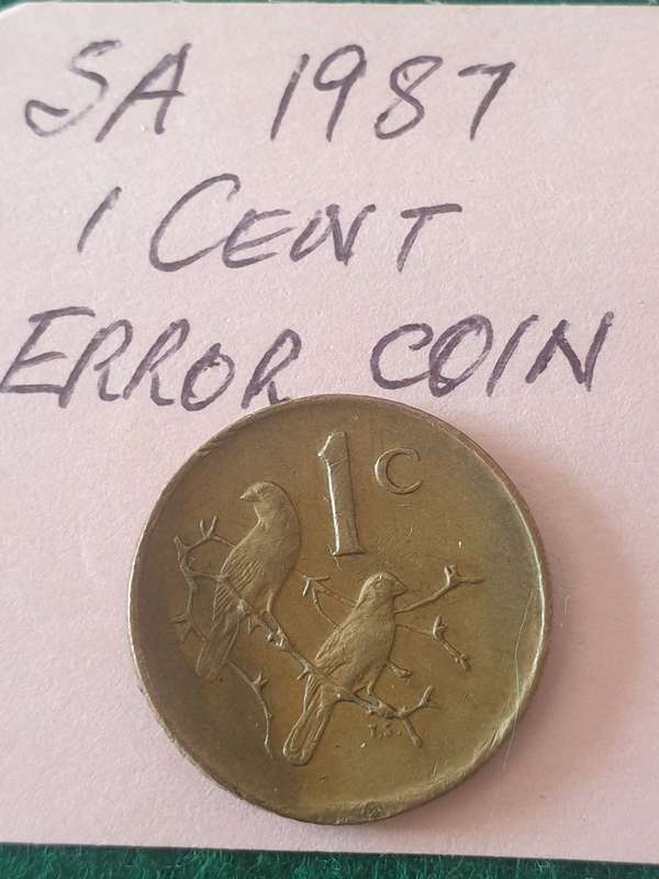 Error coin: SA one cent