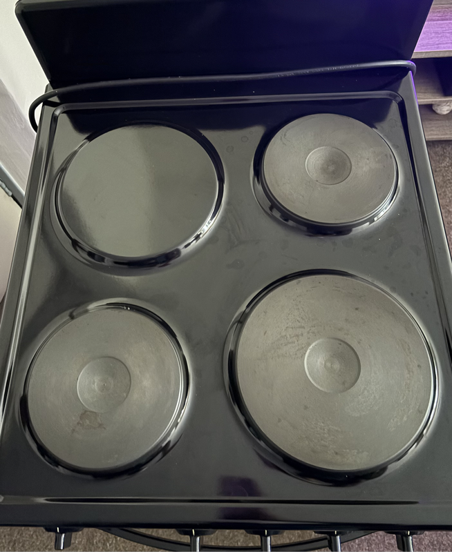 Univa 3 Plate Plug-in Stove Black U305b