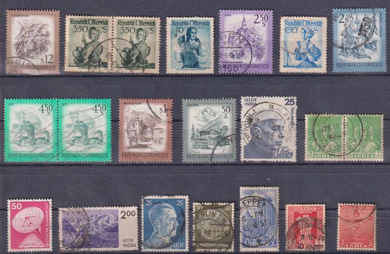 Stamps Mix World Card