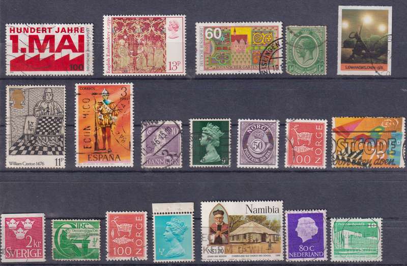 Stamps Mix World Card