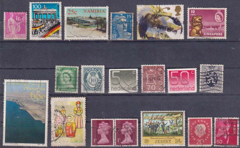 Stamps Mix World Card