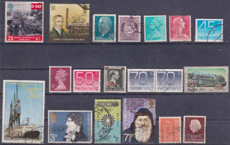 Stamps Mix World Card