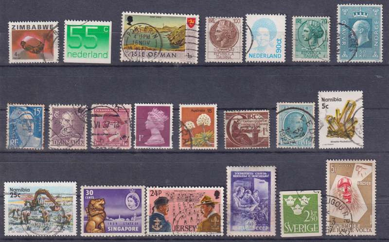 Stamps Mix World Card