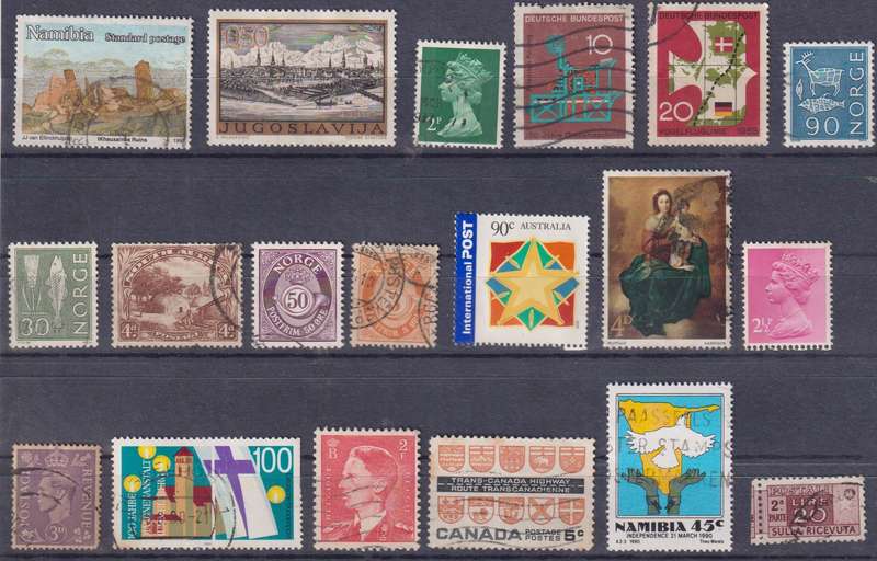 Stamps Mix World Card