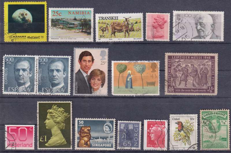 Stamps Mix World Card