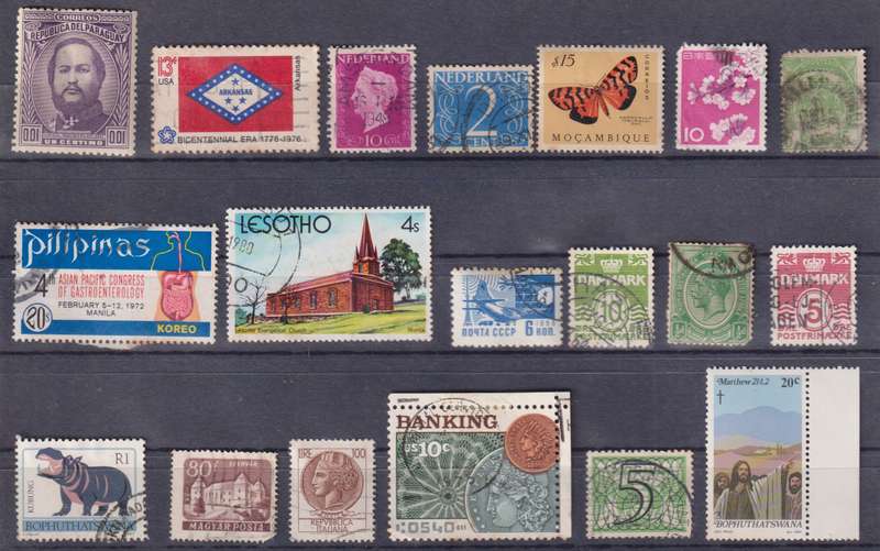 Stamps Mix World Card