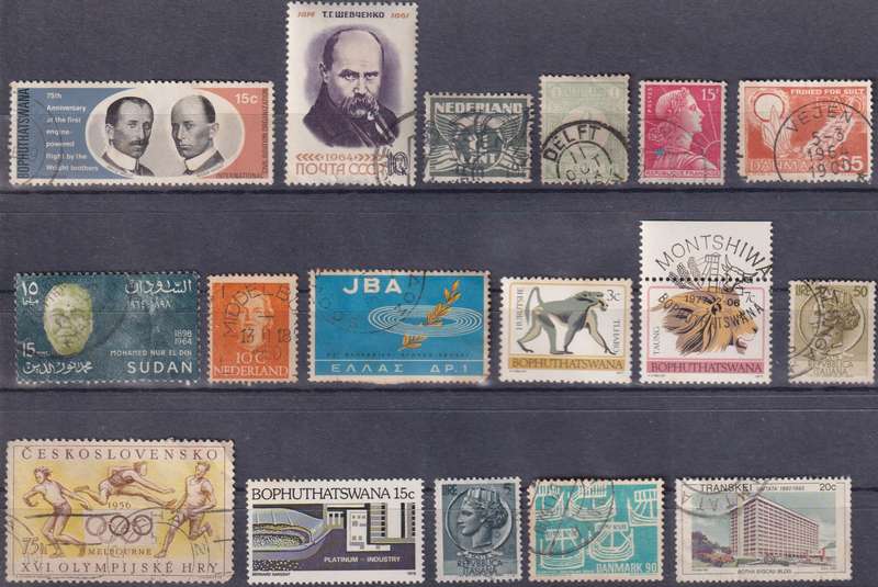 Stamps Mix World Card