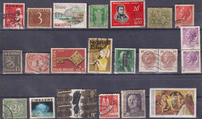 Stamps Mix World Card