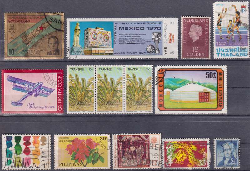 Stamps Mix World Card