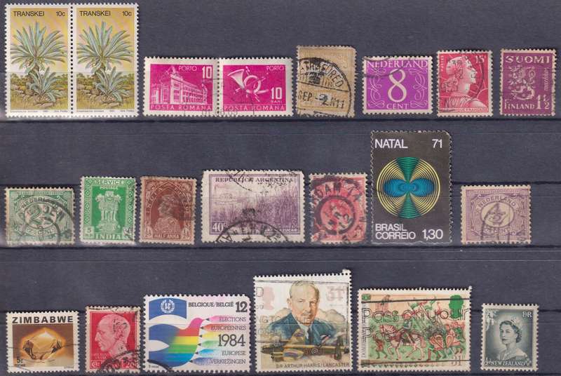 Stamps Mix World Card