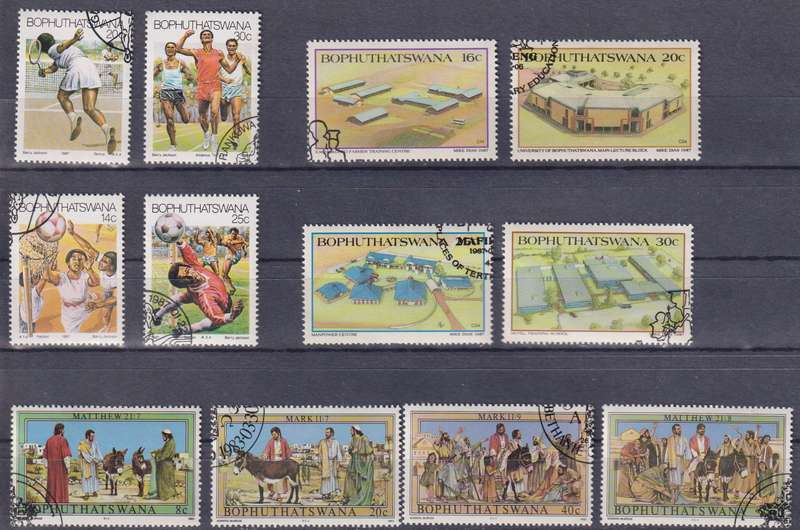 Stamps Bophuthatswana Mix Card