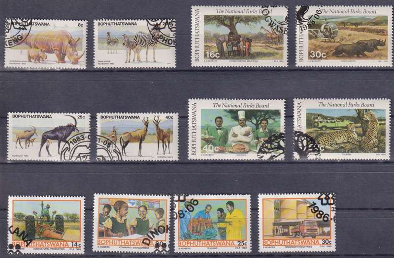 Stamps Bophuthatswana Mix Card
