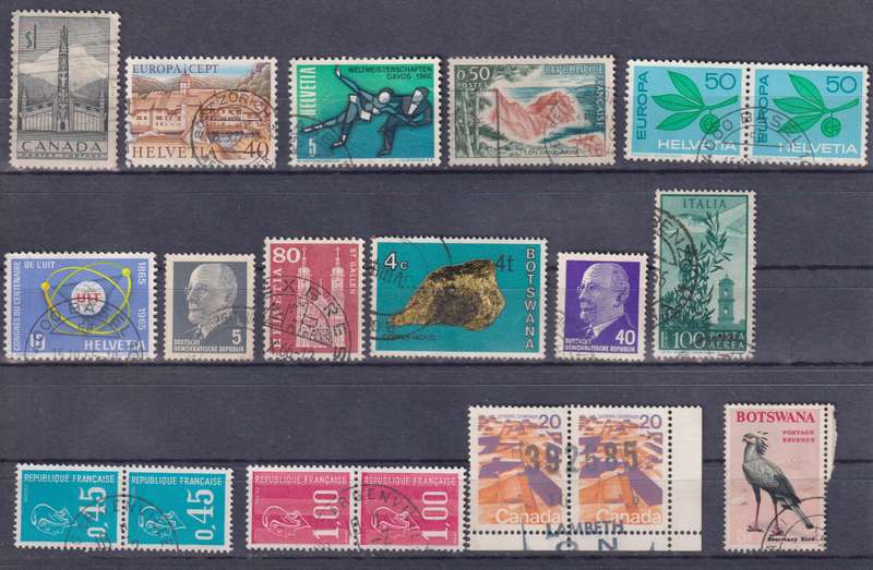 Stamps Mix World Card