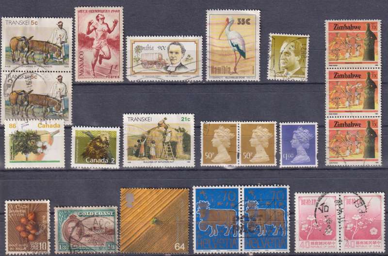 Stamps Mix World Card