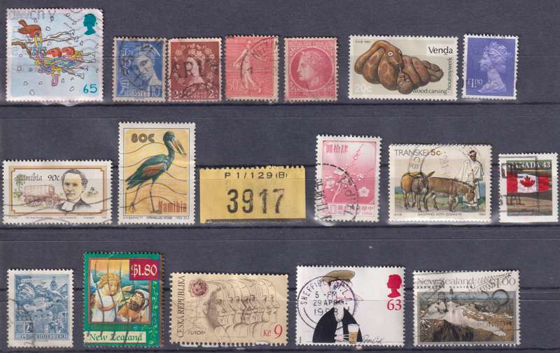 Stamps Mix World Card