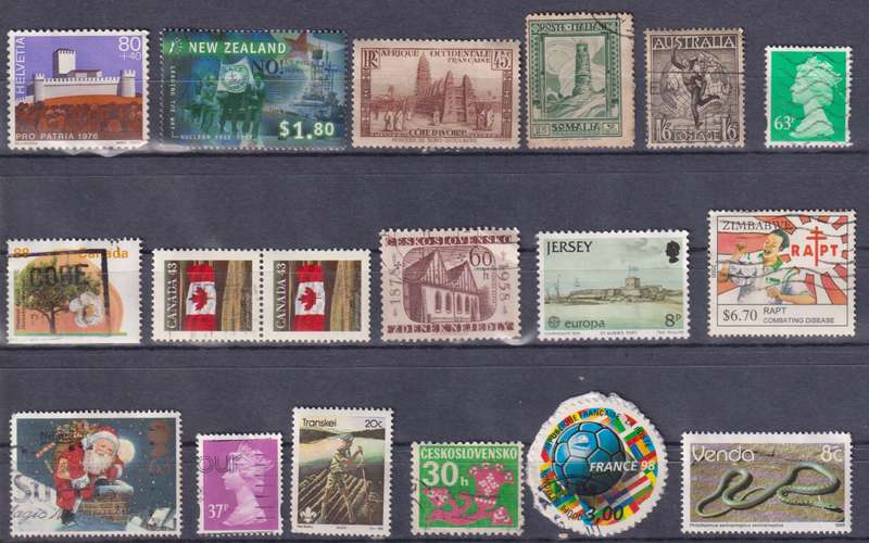 Stamps Mix World Card