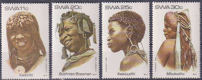 Stamps SWA 1984 Female Headdresses