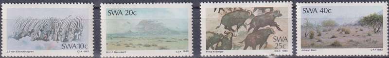 Stamps SWA 1983 Paintings