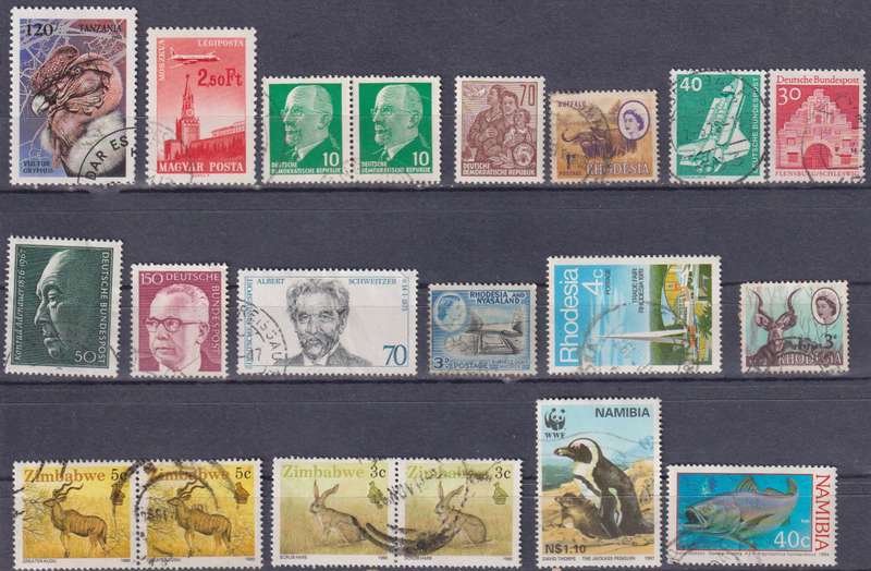 Stamps Mix World Card