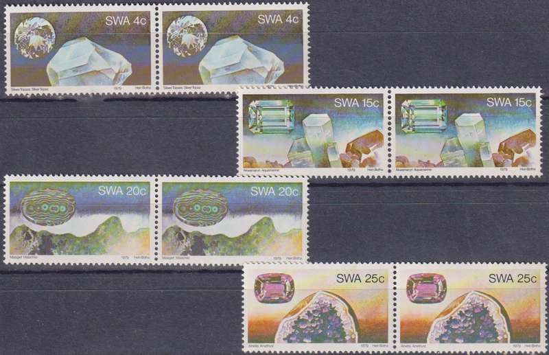 Stamps SWA 1979 Gemstones from Southwest Africa