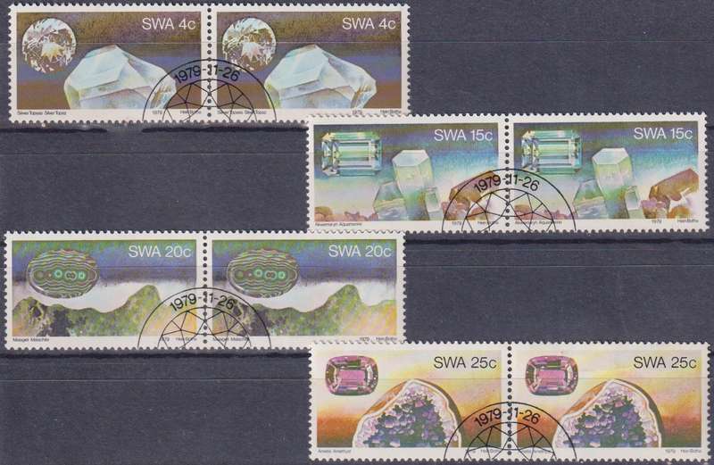 Stamps SWA 1979 Gemstones from Southwest Africa