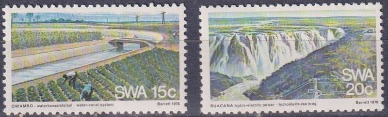 Stamps SWA 1976 Water and Electricity Supply