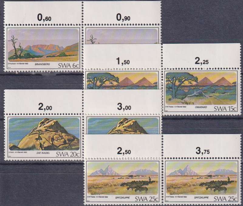 Stamps SWA 1982 Mountains