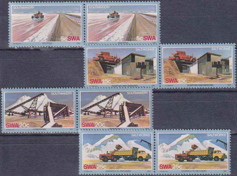 Stamps SWA 1981 Salt Industry