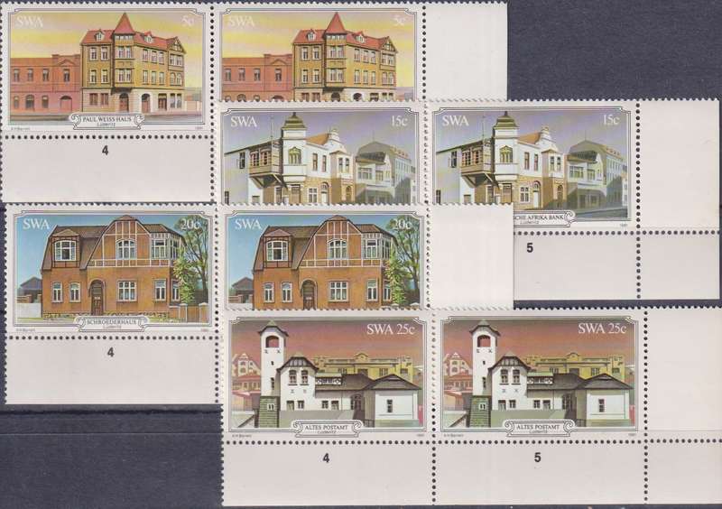 Stamps SWA 1981 Historic Buildings of Luderitz